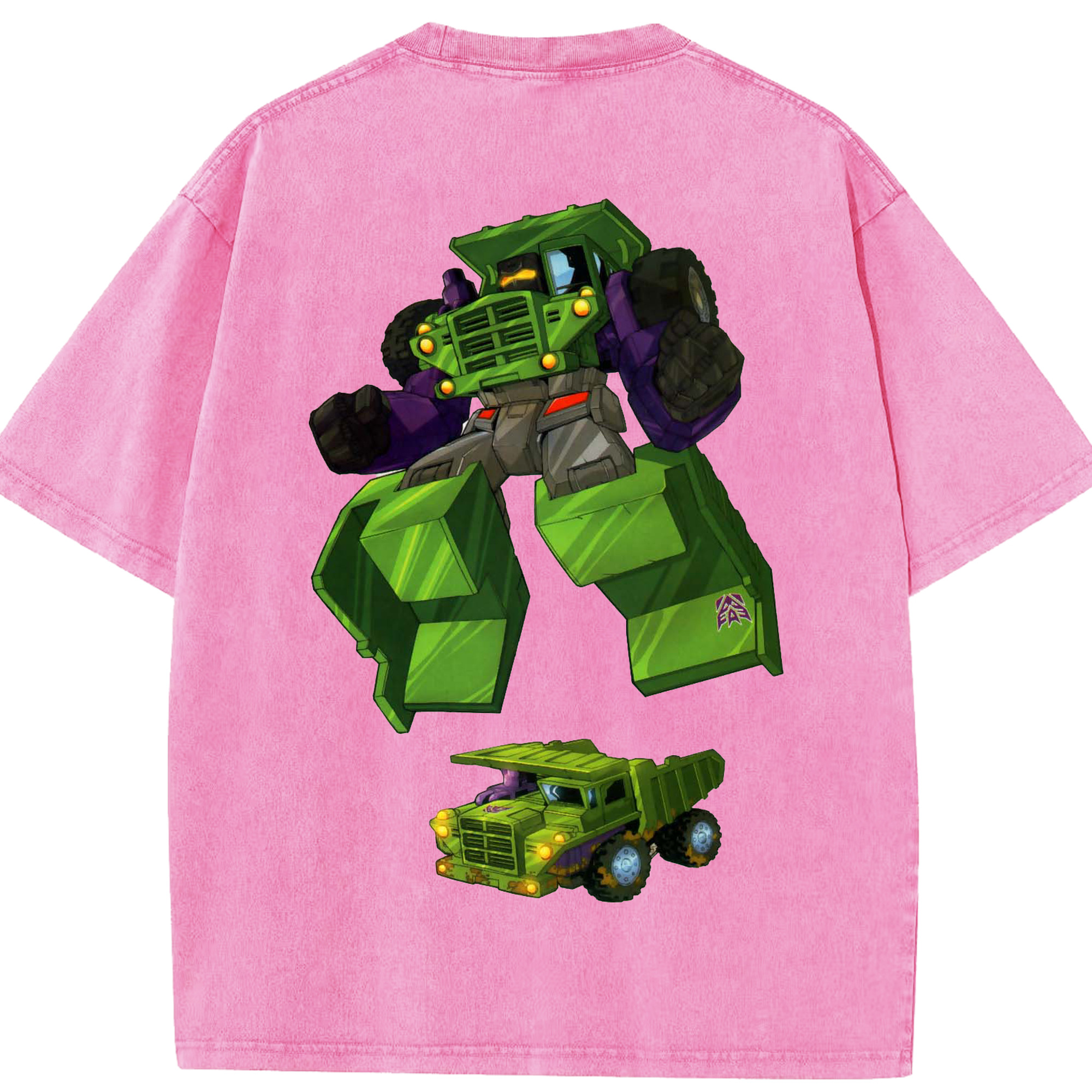 （画像用）  綿100% ヴィンテージ風 半袖Tシャツ（背面プリント）
